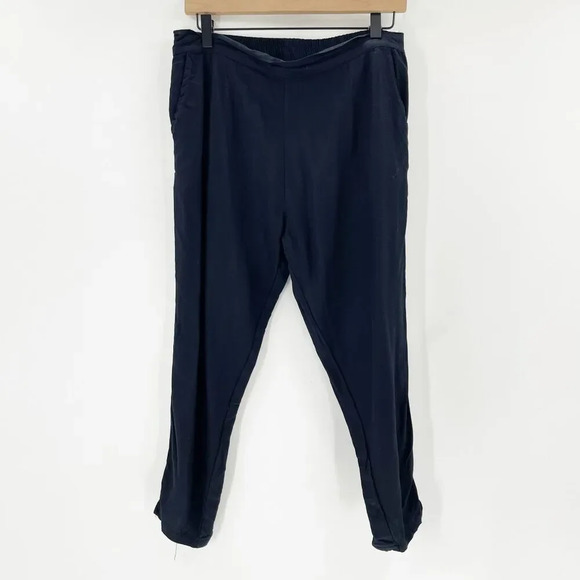 Laya Capri Pants Womens Size XL Black‎ Pull On Elastic Waist High Rise Casual - Picture 1 of 4